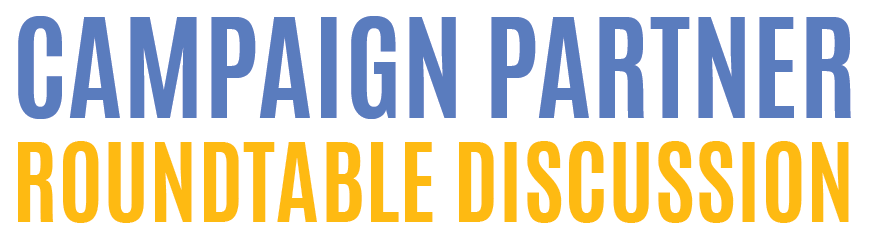 Campaign Partner Roundtable Discussion Word Block
